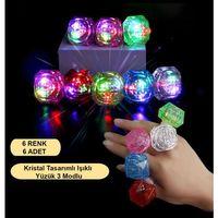 Kristal LED Parti Yüzük Seti