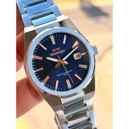 Slazenger Çelik Kordon İç Fonksiyonları Aktif 10 Atm+Bileklik Hediyeli Erkek Kol Saati VS.BLKT.0800