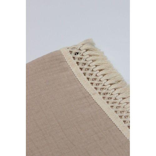 Bistyle Bistyle Organik Müslin 80x90 Fistolu Battaniye 70112 Bej