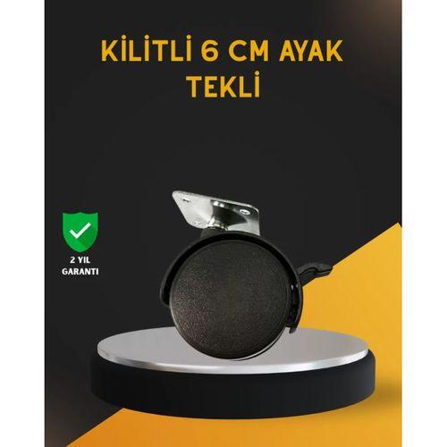 Mobilya İçin Kilitli 6 Cm Ayak Tekli Satış