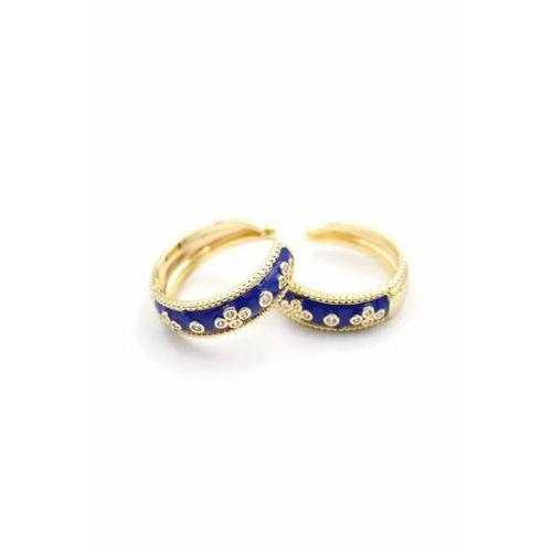 Mineli Vc Yonca Küpe - Mavi