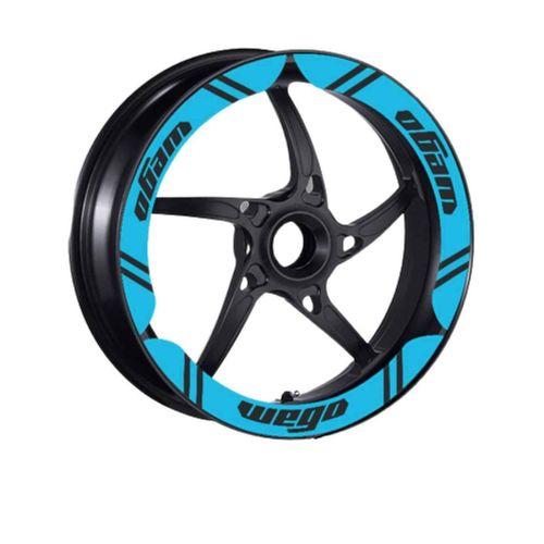 TVS Tvs Wego 110 2012 - 2024 Uyumlu Mavi Geniş 1 Set Jant Şeridi