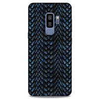 Samsung Galaxy S9 Plus Kılıf Dragons (4) Koruma Kılıfı Ejderha Skin Lacivert