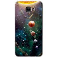 Potkal Hediye Fabrikası Samsung Galaxy C7 Pro HD Baskılı Kılıf + 9D Tam Ekran Koruyucu - Cosmos