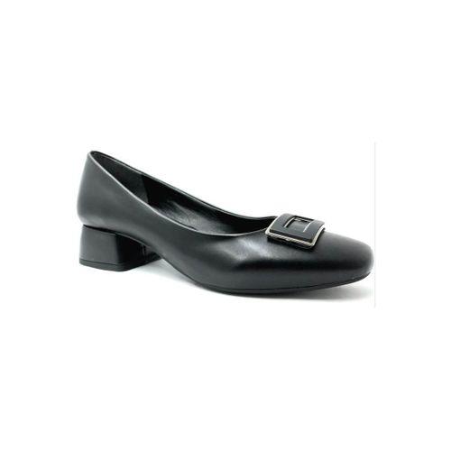 PUNTO 289183 Siyah Kadın Fındık Topuk Ayakkabı