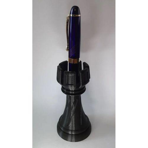 Satranç Kale Kalem Tutucu PLA Baskı 01156