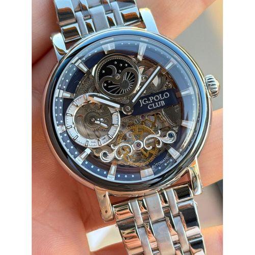JG.Polo Club Otomatik Mekanizma İtalyan Tasarım Bileklik 5Atm Suya Dayanıklı Erkek Kol Saati 02014.2
