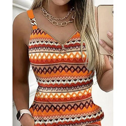 Kadın Askılı Fermuarlı Cepli Süprem Mini Elbise