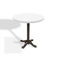 Dockers Çipa Laminat Yuvarlak Masa Çap 60cm ESB - Beyaz