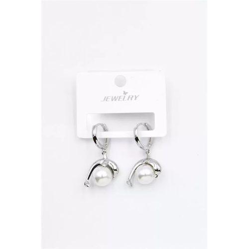 İncili Yunus Küpe - Gümüş