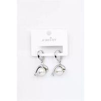 İncili Yunus Küpe - Gümüş