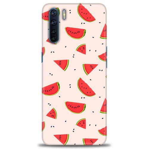 Oppo A91 / Reno 3 Kılıf HD Baskılı Kılıf - Karpuz Dilimleri + Tam Ekran Koruyucu