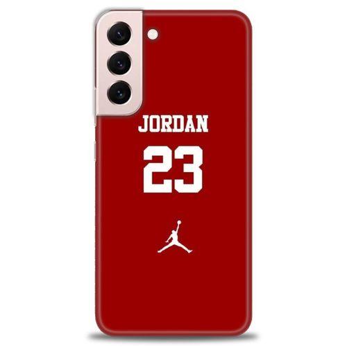 Samsung Galaxy S22 Plus Kılıf HD Baskılı Kılıf - Jordan Kırmızı + Tam Ekran Koruyucu