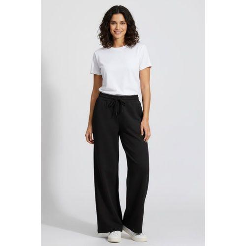 Kadın İki İplik Rahat Kalıp Yüksek Bel Geniş Paça Pantolon SPR26EAK988