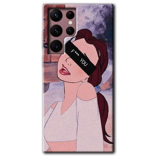 Samsung Galaxy S22 Ultra HD Baskılı Kılıf + 9D Tam Ekran Koruyucu - Bad Girl