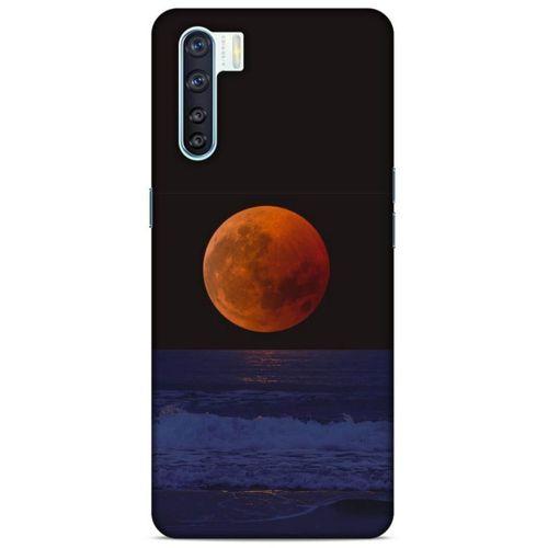 Lopard Oppo A91 Uyumlu Kılıf Gece'S (38) Neo Hybrid Kılıf Kızıl Ay