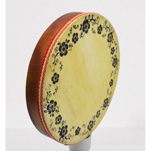İMECE DB42 HAYVAN DERİLİ AHŞAP BENDİR DESENLİ 42 CM