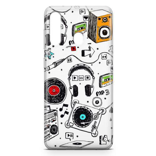 Samsung Galaxy M40 Kılıf Plak Kulaklık Hoparlör Arka Kapak Koruma Desenli Full Koruyucu