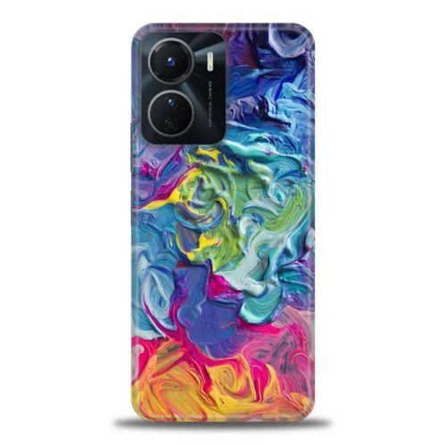 Vivo Y16 Kılıf HD Baskılı Kılıf - Colors + Tam Ekran Koruyucu