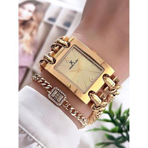 Daniel Klein Çelik Kordon 3 Atm Suya Dayanıklı Özel Tasarım Kadın Kol Saat+Bileklik VS.BLKT.0102