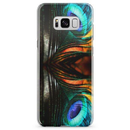 Samsung Galaxy S8 Kılıf Peacock Arka Kapak Koruma Desenli Full Koruyucu
