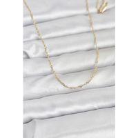 CM 14K Gold Renk Burgu Model 60 cm Kadın Kolye