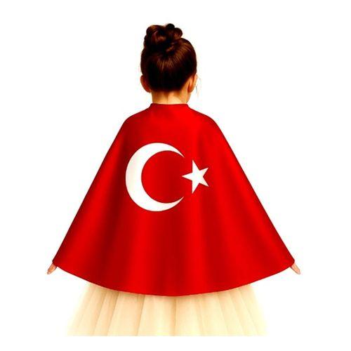 Bayrak Pelerin Ayyıldızlı Pelerin