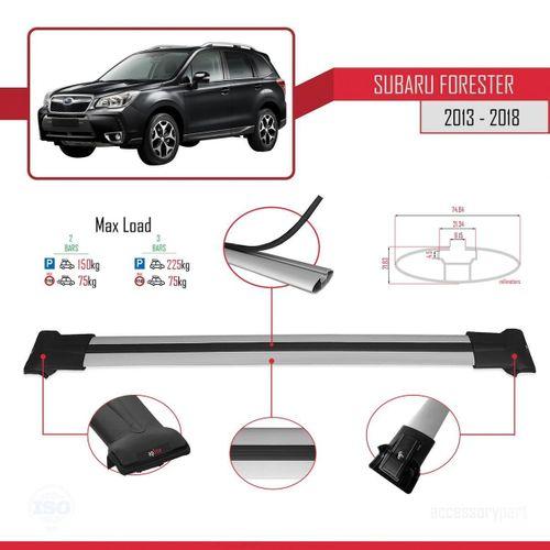 Subaru Forester 2013-2018 Arası ile uyumlu FLY Model Ara Atkı Tavan Barı GRİ