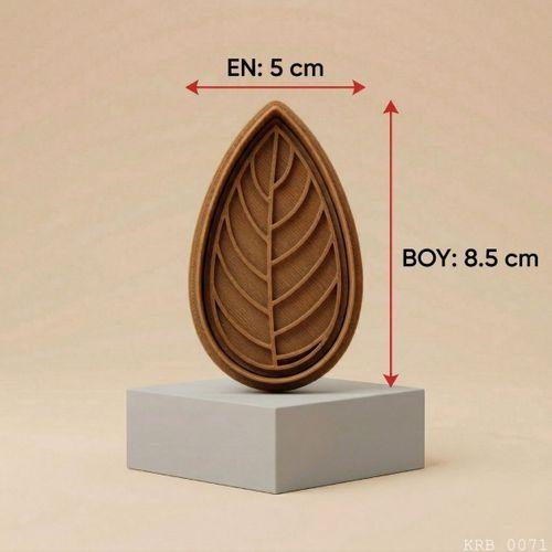 Yaprak Figürlü Hamur Şekillendirici Kurabiye Kalıbı Oyun Hamuru Kalıbı 8 5 cm