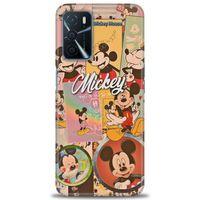 Oppo A16 Kılıf HD Baskılı Kılıf - I Love Mickey + Tam Ekran Koruyucu