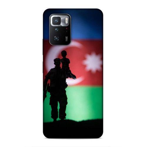 Xiaomi Poco X3 GT Uyumlu Kılıf Azarbaijan (14) Lansman Kılıf Asker Bayrak