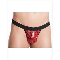 Fantezi Kırmızı Lame Seksi Erkek String - Tanga