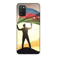 Samsung Galaxy A03s Uyumlu Kılıf Azarbaijan (3) Kapak Azerbaycan Bayrak