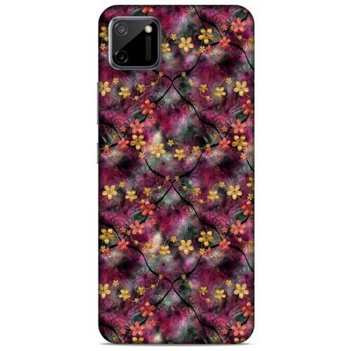 Realme C11 Uyumlu Kılıf Pembe Delisi (10) Full Koruma Kılıfı Çiçek