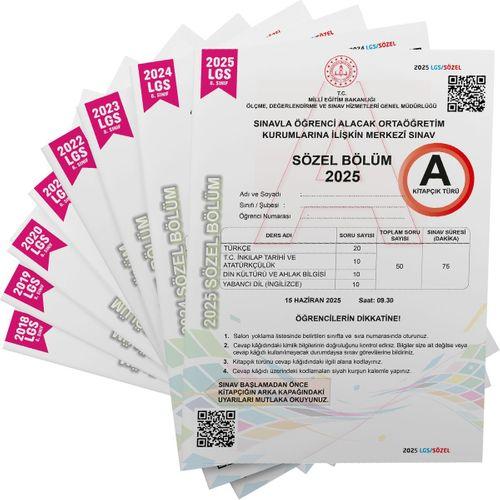 2026 8 Sınıf LGS Tıpkı Basım Çıkmış Soru 8+8 Deneme Paketi (Say+Söz) Türkiye Geneli Dijital Çözümlü