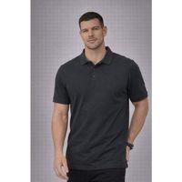 Orlando Polo Yaka Pike Kumaş Relaxed Fit Basic Düğmeli Relaxed Fit Erkek T-Shirt - Füme