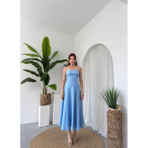 Acco Taş Detaylı Elbise