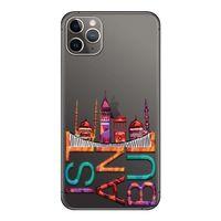 iPhone 11 Pro Max Kılıf İstanbul Baskılı Esnek TPU Silikon