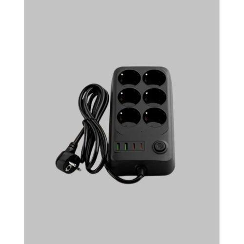6’lı Grup Priz Termal Korumalı Usb Type-c Çoklu Priz 2 Metre Kablo