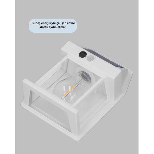 Güneş Enerjili Hareket Sensörlü Duvar Lambası