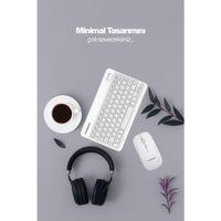 Beyaz Kablosuz Klavye Ve Mouse Seti