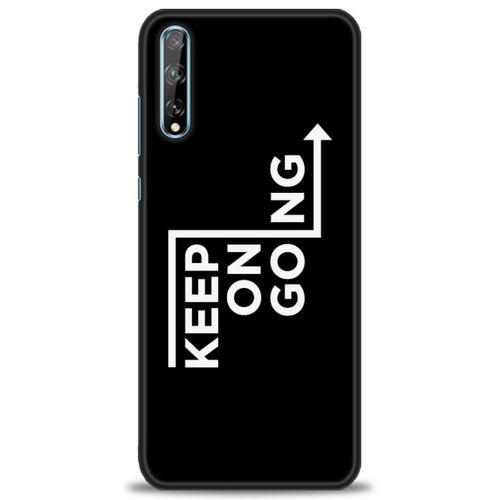 Huawei Y8P Kılıf HD Baskılı Kılıf - Keep On Going + Tam Ekran Koruyucu