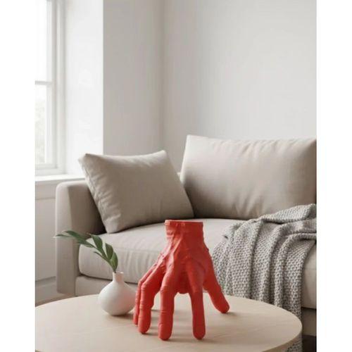 3d Kırmızı El Dekor 17x16 Cm Gotik Ve Modern Tasarım Obje