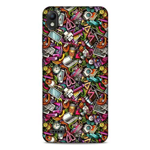 Graffitix (10) Desenli Silikon Kapak LG K20 2019 Kılıf