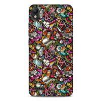 Graffitix (10) Desenli Silikon Kapak LG K20 2019 Kılıf