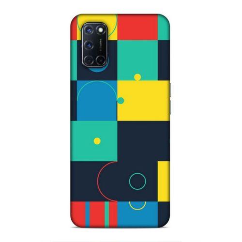 Oppo A92 Uyumlu Kılıf Insomnia (13) Silikon Kap Yeşil Sarı