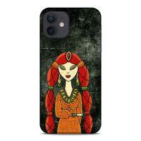 Lopard Apple iPhone 12 Uyumlu Kılıf Sürreal Yüzler ♀ (36) Glitter Kılıf Desenli