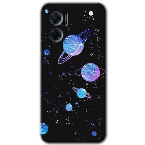 Xiaomi Redmi Note 11E HD Baskılı Kılıf + 9D Tam Ekran Koruyucu - Samanyolu Galaksi