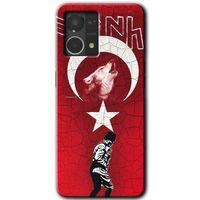 Oppo Reno 7 4G HD Baskılı Kılıf + 9D Tam Ekran Koruyucu - Bozkurt Atam