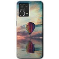 MRCİLETİSİM Oppo Reno 7 4G Kılıf HD Desen Baskılı Arka Kapak+Temperli Cam - Zeplin